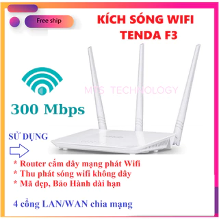 [ENGLISH] Modem Wifi Tenda F3, Bộ thu phát Wifi tốc độ 300 Mbps, router wifi không dây cục phát wifi không dây