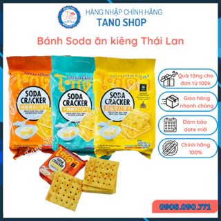 Bánh quy mặn ăn kiêng Soda Cracker Thái - 400g, ăn vặt ngon rẻ TaNo