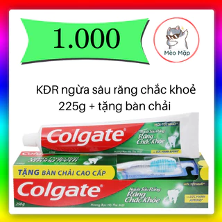 💥RẺ VÔ ĐỊCH💥Kem đánh răng Colgate ngừa sâu răng tăng cường canxi 225g tặng bàn chải