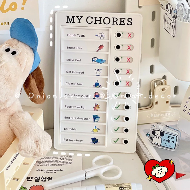 Bảng checklist kế hoạch học tập tạo thói quen tốt