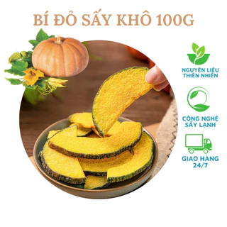 [100g] Bí đỏ thái lát sấy khô làm đẹp da, giảm cân