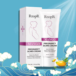 Kem dưỡng  RtopR mango pregnancy scars cream 40g Dự phòng cho phụ nữ có thai, khắc phục rạn da