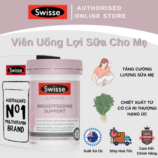 Swisse Ultinatal Breastfeeding Support - Viên Uống Lợi Sữa Cho Mẹ Sau Sinh - 90 Viên