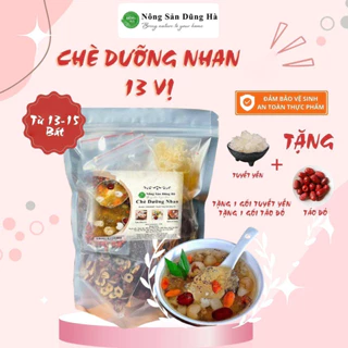 [Tặng Táo Đỏ + Tuyết Yến] Chè Dưỡng Nhan Dũng Hà set nguyên liệu 13 vị 25 - 30 chén