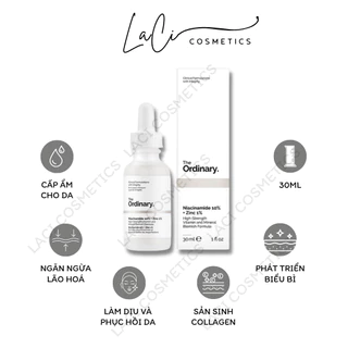 Serum The Ordinary Niacinamide 10% + Zinc 1% Giúp Cân Bằng Bã Nhờn Làm Sáng Da Thu Nhỏ Lỗ Chân Lông 30ml