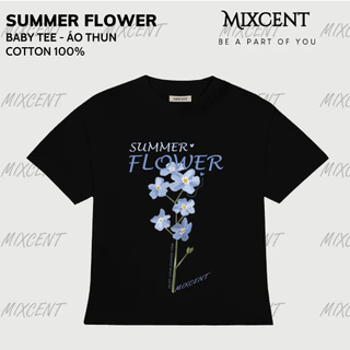 Áo thun Baby Tee Mixcent Summer Flower Cotton 100%