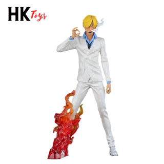 Mô hình One Piece Sanji áo trắng đứng hút thuốc hàng siêu đẹp cao 31cm , figure one piece - HKTOYS