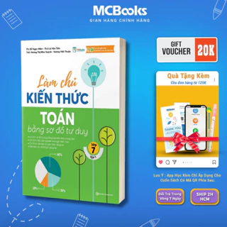 Sách - Làm chủ kiến thức Toán bằng sơ đồ tư duy – Lớp 7 tập 1 Mcbooks