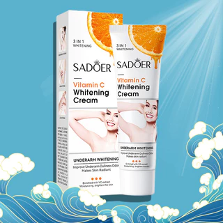 Kem làm trắng da toàn thân SADOER vitamin C whitening cream 50g Dưỡng ẩm và làm trắng toàn bộ cơ thể, nền, cánh tay, châ