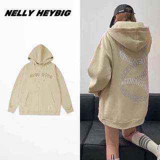 [Sẵn] Áo khoác Hoodie Zip 261 331314 Nelly Heybig form rộng dành cho nam và nữ 69