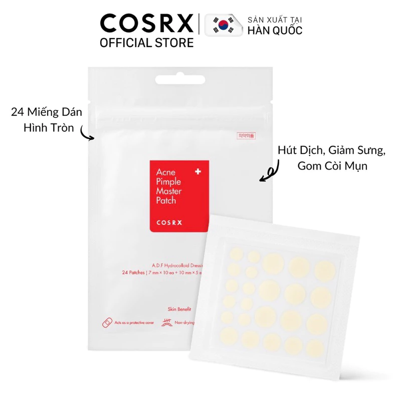 COSRX Miếng Dán Mụn Acne Pimple Path & Clear Fit