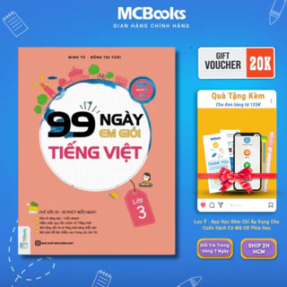 Sách - 99 ngày em giỏi Tiếng Việt lớp 3 Mcbooks
