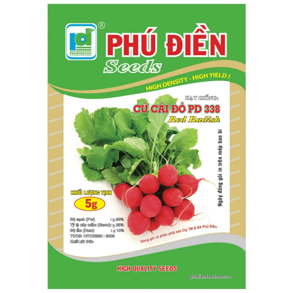 Hạt giống củ cải đỏ F1 PD338