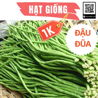 Deal 1K - 5 Hạt giống đậu đũa cao sản hạt đen - Tập làm vườn cùng Tạ Gia Trang