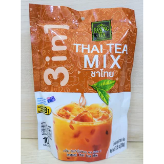 (túi ĐỎ 200g / 10 gói) TRÀ SỮA THÁI ĐỎ HÒA TAN RANONG TEA 3 in 1 Instant Thai Tea Mix (HALAL)