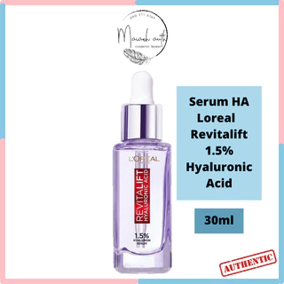 Serum Loreal Revitalift Pure Hyaluronic Acid 1.5% siêu cấp ẩm tinh chất L'oreal giảm nếp nhăn 30ml