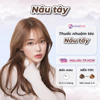 Thuốc nhuộm tóc màu NÂU TÂY - Không cần tẩy tóc - Minzihair, Minzihair HCM