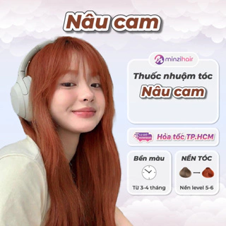 Thuốc nhuộm tóc Màu Nâu Cam - Lên Từ Nền Tóc Nâu Không Tẩy - Minzihair, Minzihair HCM