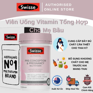 Swisse Pre-Conception & Pregnancy Multivitamin - Viên Uống Vitamin Tổng Hợp Cho Mẹ Bầu - 180 Viên