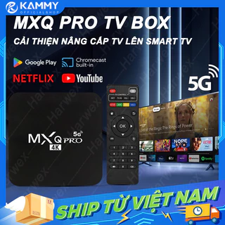 【HCM】Android TV Box MXQ PRO 4K bản 8G+128GB Tiếng Việt Wifi 5G, Android 11.1 Đã cài sãn 300 kênh, YouTube, Chorme...vv