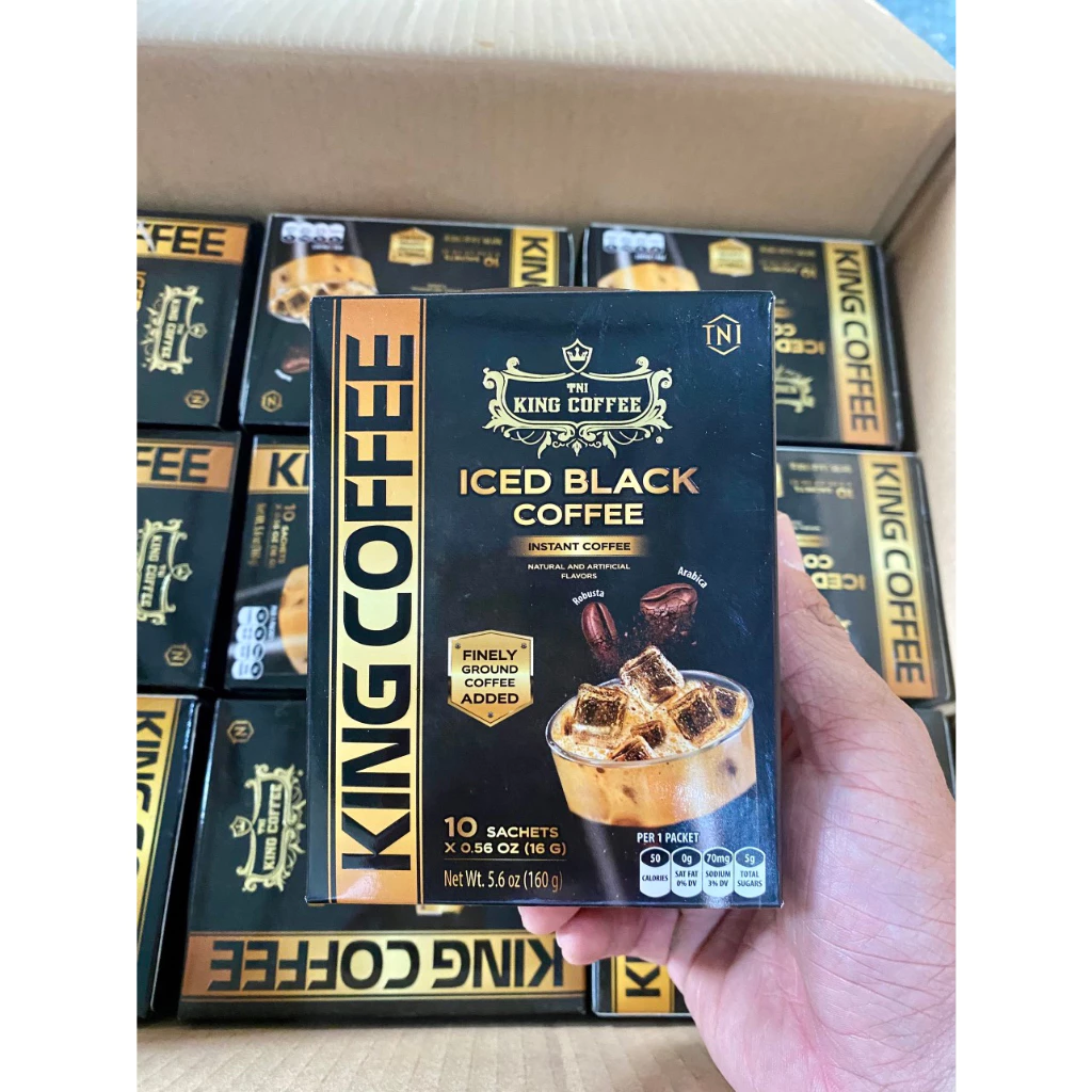 Cà phê King Coffee Đen Đá ICED BLACK ( Hộp 10 gói )