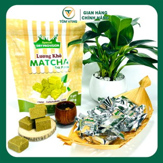 Lương khô Matcha trà xanh gói 180g - Tôm Vàng