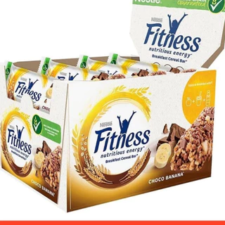 Bánh Ngũ Cốc Fitnesse Nestlé Vị Chuối Nguyên Cám Đủ Vị Thanh 23.5G x Hộp 16 Thanh