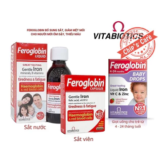 Feroglobin bổ sung Sắt nội địa Anh của Vitabiotics