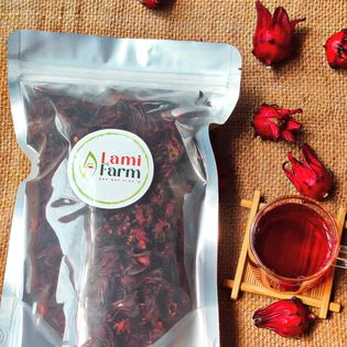 Trà Atiso đỏ sấy khô loại nguyên bông 100g giữ nguyên vị chua thanh nhẹ