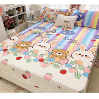 Ga Giường và 2 vỏ gối cotton poly cao cấp hàng loại 1 (được chọn mẫu)