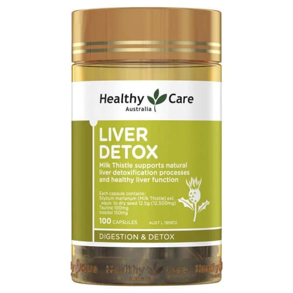 Viên uống Bổ gan thải độc gan Healthy Care Liver Detox 100 viên