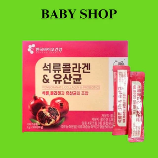 Collagen Lựu Đỏ Hàn Quốc 30 Gói [HÀNG CHUẨN] đẹp da, mờ nám, thải độc gan