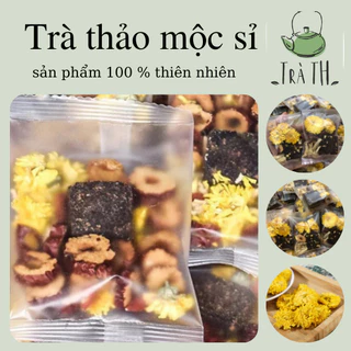 Trà đường nâu combo đặc biệt cúc vàng táo đỏ lát gừng 1 viên dùng thử _ trathaomocsi