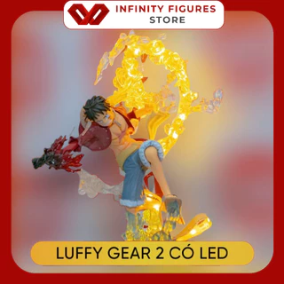 Bản LED | Mô hình Luffy gear 2 đế không chứ phiên bản quốc dân cực đẹp | Figure anime one piece vua hải tặc đồ chơi