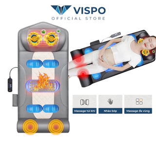 Đệm massage toàn thân VISPO VP-N21 Rung đa tần, Có Túi khí ở phần vai lưng mông - Kèm gối massage