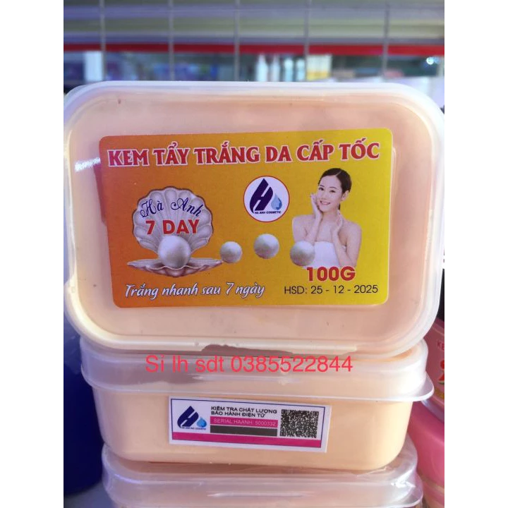 Kem Tẩy Trắng Da 7 Day hộp vuông 100g