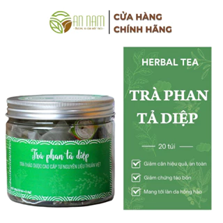 Trà Thảo Mộc Phan Tả Diệp Hỗ Trợ Giảm Táo Bón Người Già, Thanh Lọc Giải Độc - Dạng Túi Lọc, 12 Gói - AN NAM TEA