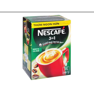 Hộp 20 gói x 17g NESCAFE 3in1 Rang xay Đậm Vị Cà Phê (NET XANH)