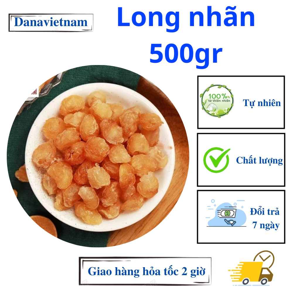 Long nhãn hưng yên sấy khô - trọng lượng 500gr - an thần, bồi bổ trí nhớ