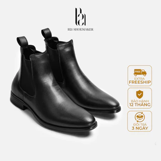 Giày Da Chelsea Boot Giày Tây Nam Classic B21 Cổ Cao Da PU Loại Tốt Đi Trên 6 Tháng Công Sở Tăng Chiều Cao Full Box