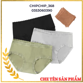 Quần Lót Nữ Đẹp C02 Phối Ren, Quần Chíp Nữ Cạp Vừa Phong Cách Hàn Quốc Sexy Thoải Mái Dễ Thương