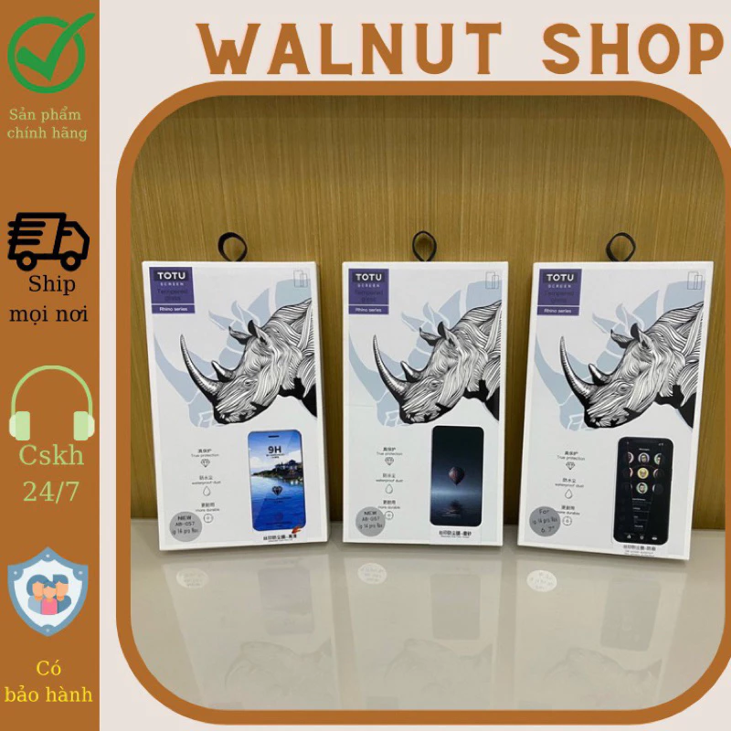 Kính cường lực chính hãng TOTU iphone || Kính cường lực full màn iphone và kính cường lực chống nhìn trộm IP hãng TOTU