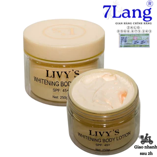 [CHÍNH HÃNG100%] Kem Body Livy's Vàng Thái Lan Hộp 250gr