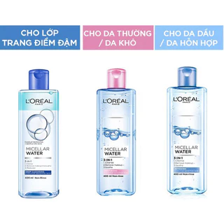 Nước tẩy trang L'oreal Micellar Water 400ml