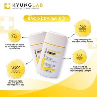 Kem chống nắng Kyung Lab Sun Block 50ml Hàn Quốc Mit Beauty bảo vệ da khỏe mạnh dưỡng ẩm kiềm dầu