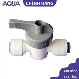 Khoá 2 đầu dây 6mm - Van Xả Tay, Van Xả Ngang Máy Lọc Nước RO ra dây 6mm