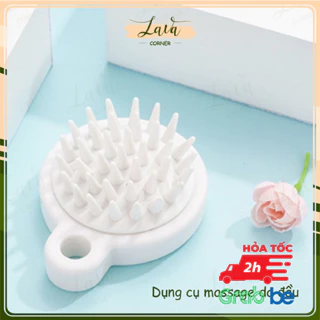 Lược Gội Đầu Silicon Mềm Massage Da Đầu Giảm Gãy Rụng Tóc