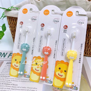 Set 1,2,3 bàn chải đánh răng cho bé 2-8tuổi đầu lông siêu nhỏ siêu mềm có mặt chải lưỡi tiện dụng.