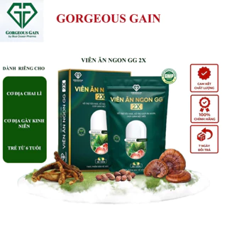 Viên Ăn Ngon GG 2X Hỗ Trợ Tăng Cân An Toàn Hiệu Quả Cho Người Cơ Địa Chai Lỳ - Gầy Kinh Niên Và Trẻ Em Từ 6 Tuổi