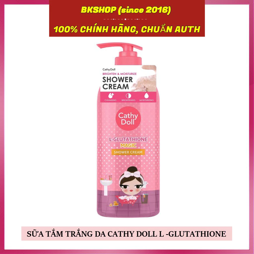 [Thái Lan] Sữa Tắm Trắng Da Cô Gái Cathy Doll L-GLUTATHIONE MAGIC SHOWER CREAM 500ML